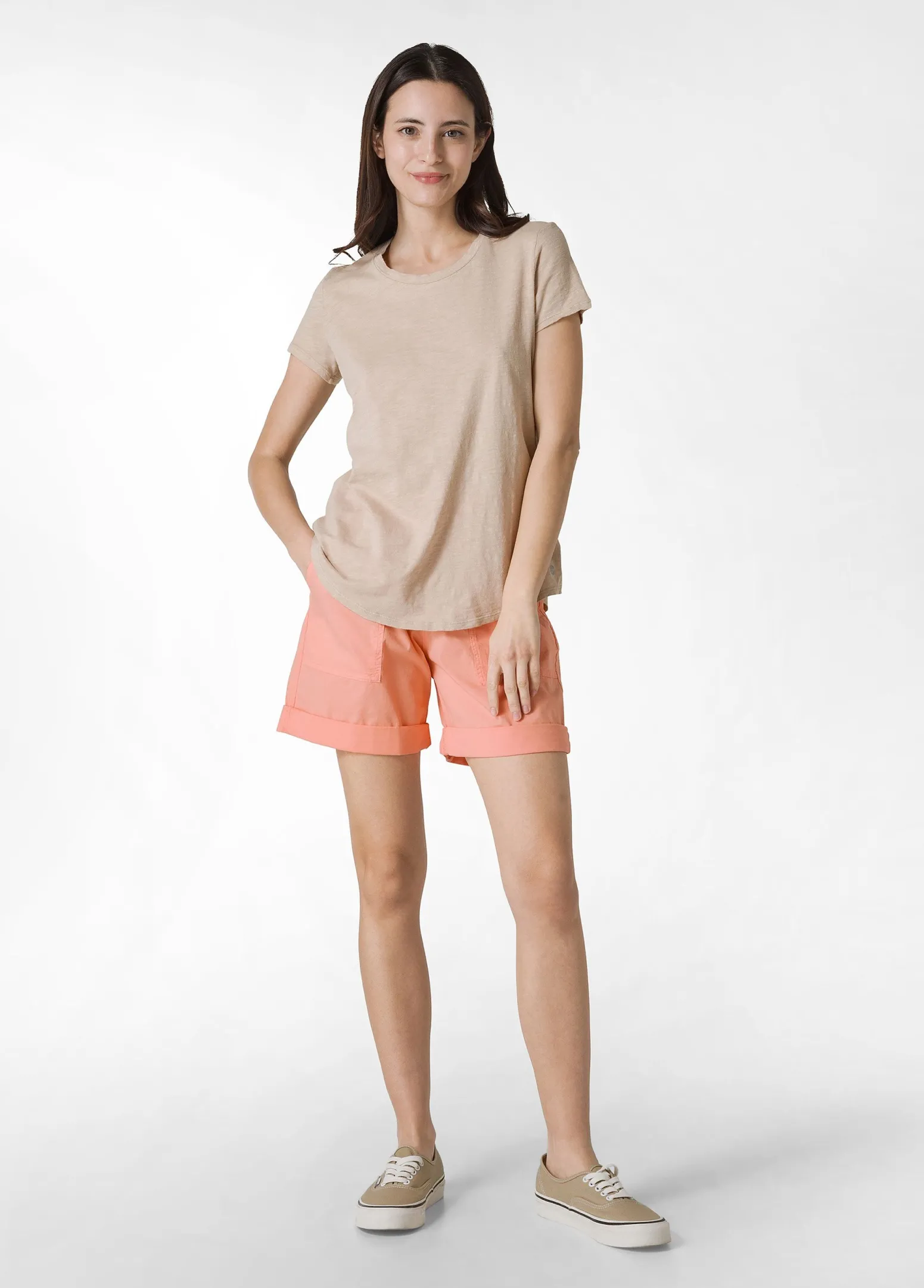 DEHA Top & T-Shirts*T-Shirt In Jersey Fiammato Beige