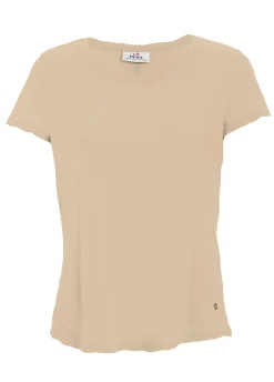 DEHA Top & T-Shirts*T-Shirt In Jersey Fiammato Beige