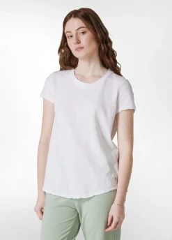 DEHA Top & T-Shirts*T-Shirt In Jersey Fiammato Bianco