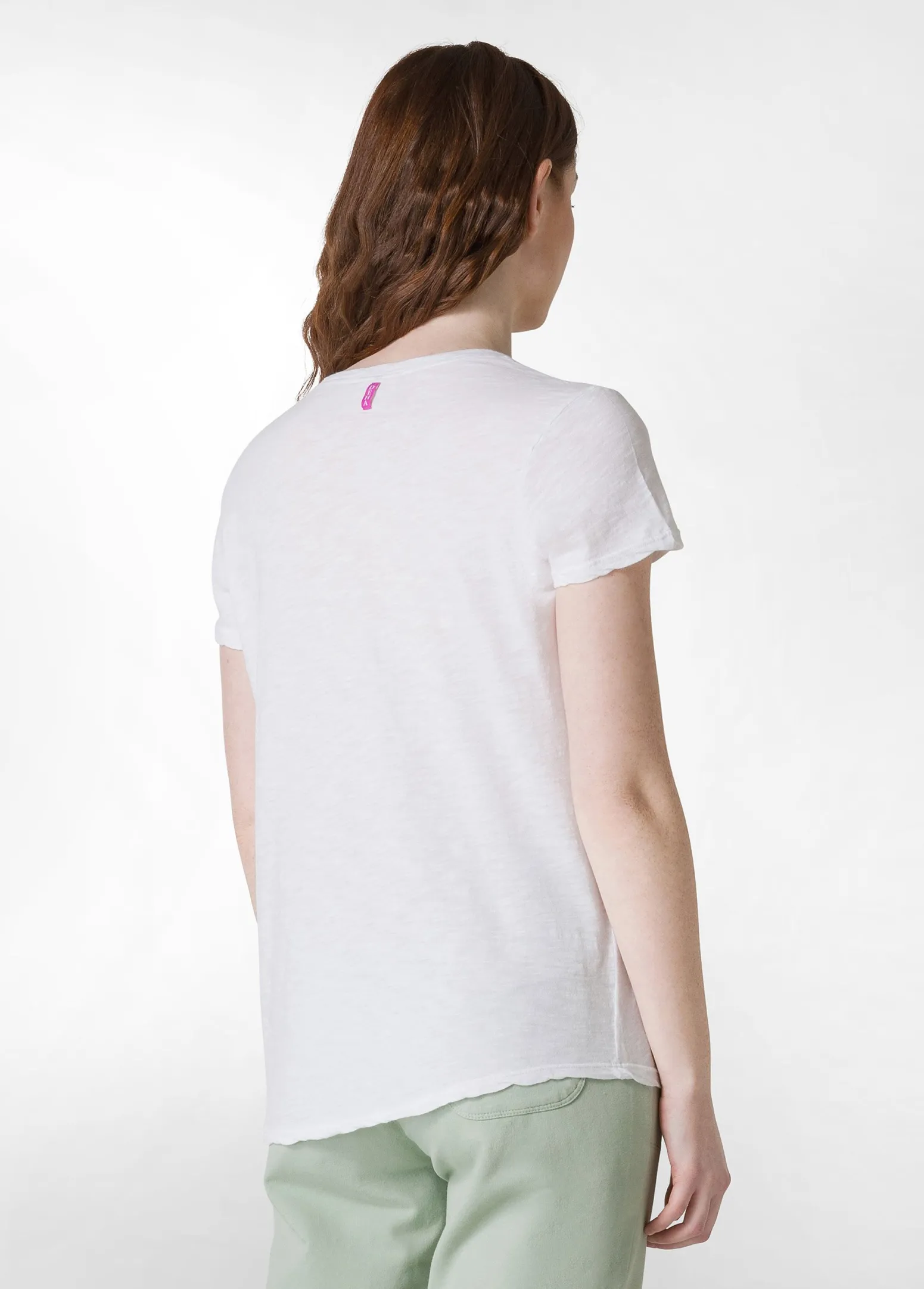 DEHA Top & T-Shirts*T-Shirt In Jersey Fiammato Bianco