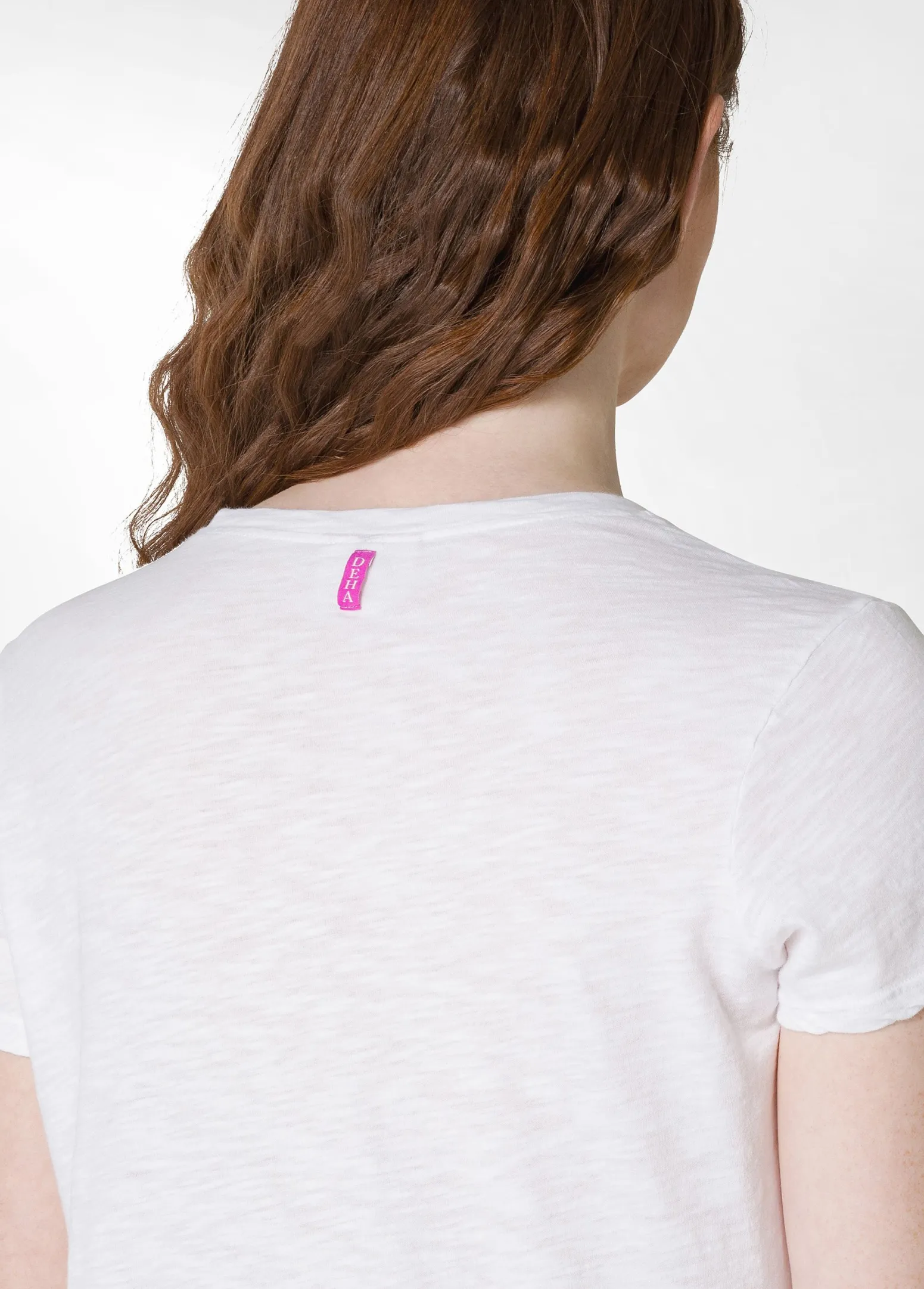 DEHA Top & T-Shirts*T-Shirt In Jersey Fiammato Bianco