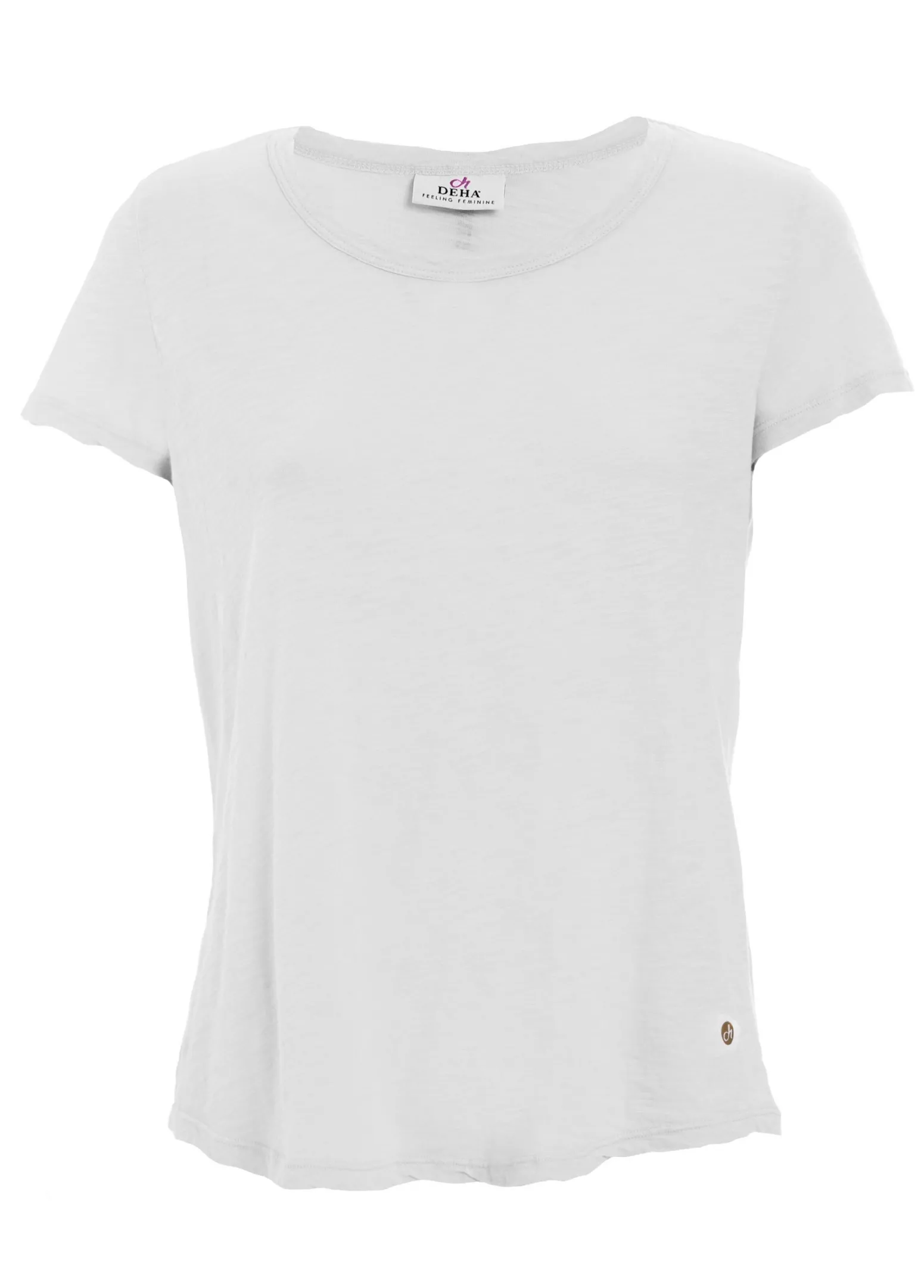 DEHA Top & T-Shirts*T-Shirt In Jersey Fiammato Bianco
