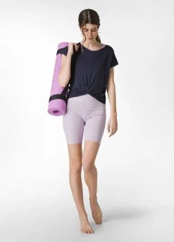 DEHA Top & T-Shirts*T-Shirt In Viscosa Con Nodo Blu