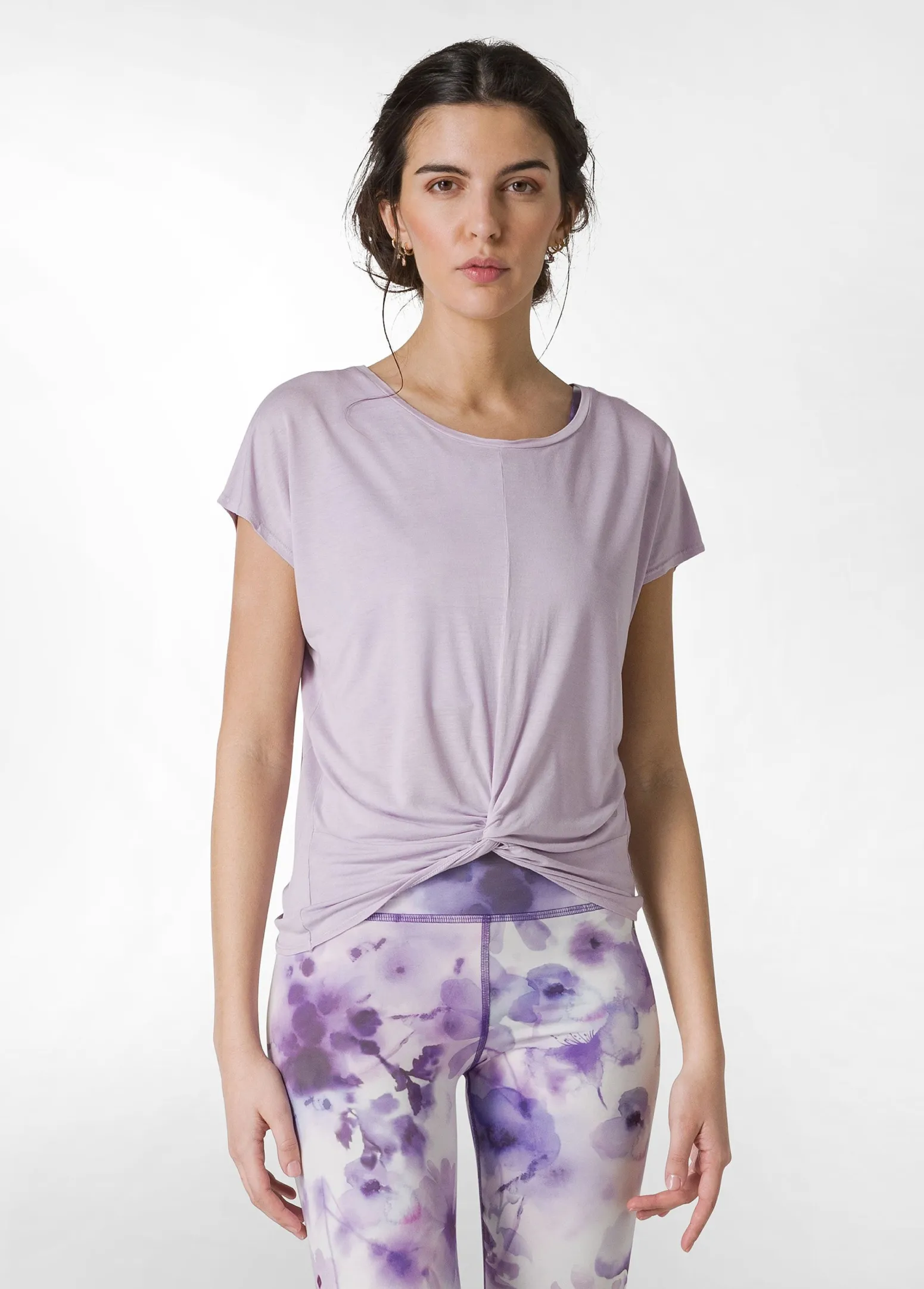 DEHA Top & T-Shirts*T-Shirt In Viscosa Con Nodo Viola