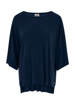 DEHA Top & T-Shirts*T-Shirt Maxi In Viscosa Blu